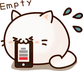 Sticker of a round and pretty cat :: @line_stickers telegram stickers