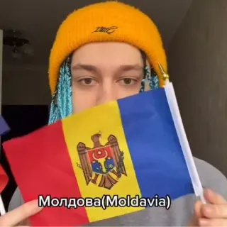 🇲🇩 Молдова(Moldavia) moldavie, drapeau moldave, drapeau telegram sticker