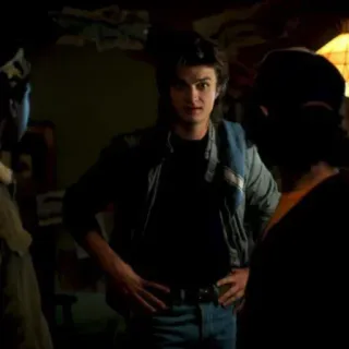 ♠️ Steve Harrington Stranger Things Steve Harrington, Stranger Things, Charakter, TV Serie whatsapp sticker