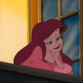 🌿 Ariel The Little Mermaid Ariel, Disney, cartoon, The Little Mermaid, princess, animated telegram sticker