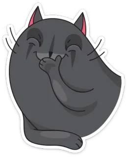 ☺️ кот, наклейка, животное, милый, мультфильм, каваи telegram sticker