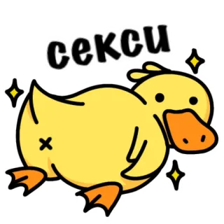 🔥 секси pato, fofo, animal, pássaro, adesivo telegram sticker