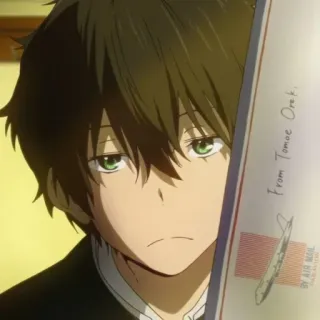 ➖ Oreki From Tomoe Oreki Anime, Personagem, Oreki, Tomoe Oreki whatsapp sticker