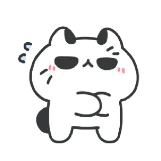✳️ katze, süß, sticker, tier, cartoon, lustig telegram sticker