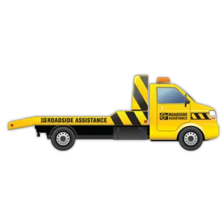 🚨 ROADSIDE ASSISTANCE tow truck, roadside assistance, vehicle, car, emergency, transportation telegram sticker