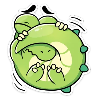 🙈 turtle, green, animal, cartoon, cute whatsapp sticker