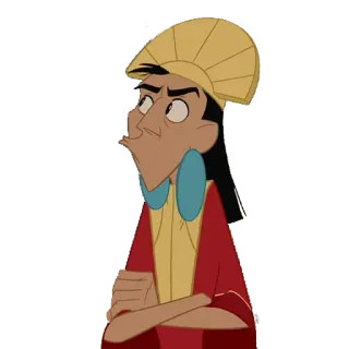 😒 Kuzco The Emperor's New Groove desenho animado, Disney, imperador, Kuzco, A Nova Onda do Imperador, animação telegram sticker