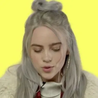 💧 Billie Eilish บิลลี ไอลิช, นักร้อง, คนดัง, ป็อปสตาร์, นักดนตรี telegram sticker