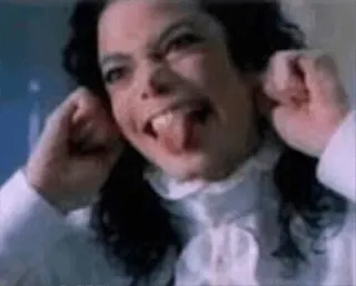 😝 Michael Jackson 歌手, 流行明星, 搞笑, 滑稽, 名人 telegram sticker