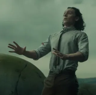 😨 Loki Loki, Marvel, TV Show, Tom Hiddleston, Disney+ telegram sticker
