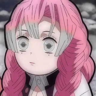 🌸 Mitsuri Kanroji Demon Slayer アニメ, 漫画, 鬼滅の刃, 甘露寺蜜璃, キャラクター, ステッカー telegram sticker