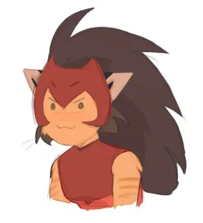 😼 Catra She-Ra and the Princesses of Power gato, desenho animado, She-Ra, princesas, Netflix, fanart telegram sticker
