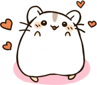 😍 cat, cute, heart, kawaii, love, sticker telegram sticker