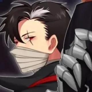 😒 Anime, Personaje, Vendajes, Manga telegram sticker