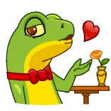 Stevie the Lizard telegram stickers