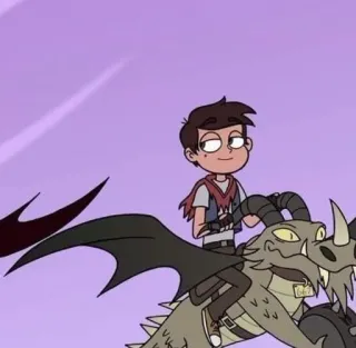 🚶‍♂️ Marco Diaz Star vs. the Forces of Evil cartoon, dragon, character, fantasy, animation telegram sticker