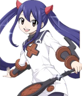 😀 Wendy Marvell Fairy Tail Anime, Manga, Fairy Tail, Wendy Marvell, Süß, Magie, Anime Mädchen, Magier telegram sticker