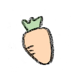 💐 にんじん, 野菜, 食べ物, 健康, オレンジ, イラスト, ステッカー telegram sticker