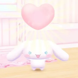 😍 Cinnamoroll słodkie, kawaii, Cinnamoroll, Sanrio, serce, różowy telegram sticker