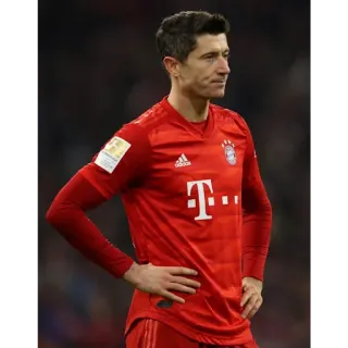 😐 Robert Lewandowski fútbol, futbolista, atleta, deportes, Bayern Munich, Robert Lewandowski telegram sticker