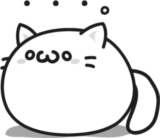 😶 owo kucing, imut, owo, bahasa gaul internet, kawaii, emoji, ekspresi telegram sticker