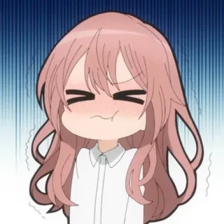 😳 Anime, Garota, Fofa, Envergonhada, Chibi, Desenho animado telegram sticker