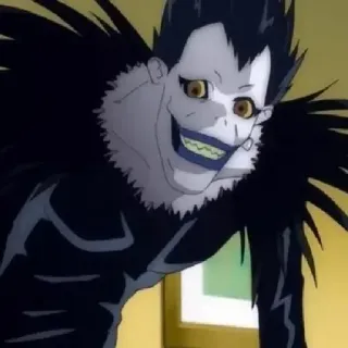 🎭 Ryuk Death Note Ryuk, Death Note, Anime, Postać, Shinigami telegram sticker