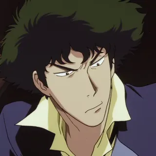 🚬 Spike Spiegel Cowboy Bebop Anime, Espaço, Cowboy, Spike, Spike Spiegel, Bebop, Cowboy Bebop whatsapp sticker