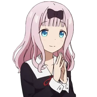 🙏 Chika Fujiwara Kaguya-sama: Love Is War Anime, Fofo, Chika, Love is War, Kawaii, Chika Fujiwara whatsapp sticker