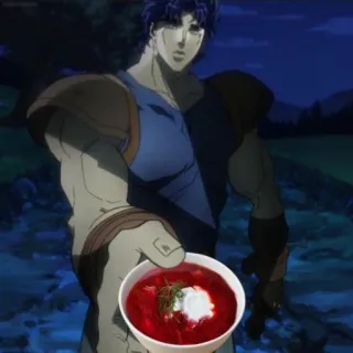 🍛 Jonathan Joestar JoJo's Bizarre Adventure Anime, Manga, Essen, Jonathan Joestar, JoJo's Bizarre Adventure, Borch telegram sticker