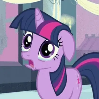 ❤️ Twilight Sparkle My Little Pony: Friendship Is Magic Pony, Cartoon, Twilight Sparkle, My Little Pony, weinen, traurig telegram sticker