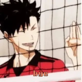 🥇 bye animé, bye, au revoir, salut, dessin animé whatsapp sticker