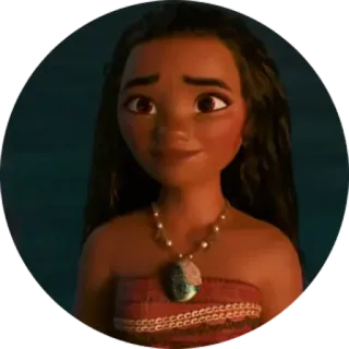😍 Moana Cartoon, Disney, Animation, Prinzessin, Ozean whatsapp sticker