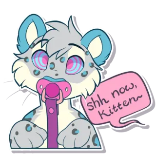 🌀 shh now, Kitten~ whatsapp sticker