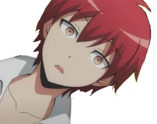 😯 Karma Akabane Assassination Classroom อนิเมะ, มังงะ, การ์ตูน, ตัวละคร, คาร์มะ อาคาบาเนะ, Assassination Classroom telegram sticker