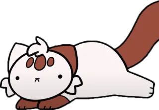😶 cat, animal, cartoon, cute, domestic animal telegram sticker