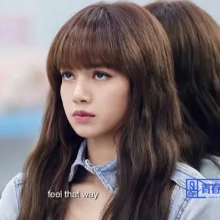 😡 Lisa feel that way Lisa, K-pop, zangeres, uitdrukking, meisje, vrouw telegram sticker