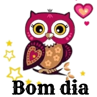 🙏 eule, herz, stern, süß, cartoon, tier, aufkleber whatsapp sticker