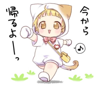 😃 Chibi, Kucing, Lucu, Kawaii, Karakter, Binatang, Stiker telegram sticker