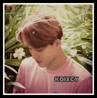 😇 KAIXCY person, flowers, aesthetic, cute telegram sticker