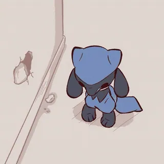 😔 Riolu Pokemon whatsapp sticker