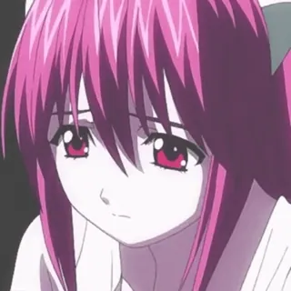 😖 anime, cartoon, girl, sad, pink hair telegram sticker