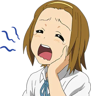 😪 anime, crying, sad, cartoon, girl, emotional telegram sticker