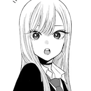 ⚪️ Marin Kitagawa My Dress-Up Darling Marin Kitagawa, anime, manga, My Dress-Up Darling, fanart telegram sticker