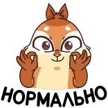 👍 다람쥐, 귀여운, 동물, 만화 telegram sticker
