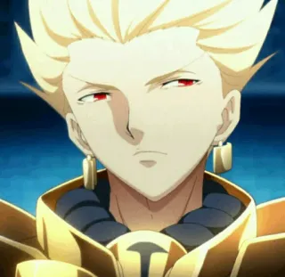 ✨ Gilgamesh Fate/stay night Anime, Król, Łucznik, Złoty, Bohater telegram sticker