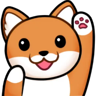 😀 raposa, desenho animado, animal, fofo, kawaii, adesivo whatsapp sticker