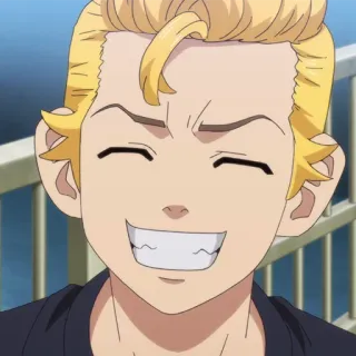 ⏱ Takemichi Hanagaki Tokyo Revengers Anime, Capelli biondi, Sorriso, Tokyo Revengers, Takemichi, Personaggio telegram sticker