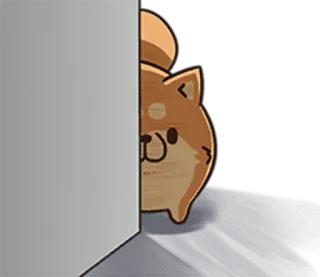 🐶 Hund, Shiba Inu, gucken, süß, Tier, Cartoon telegram sticker