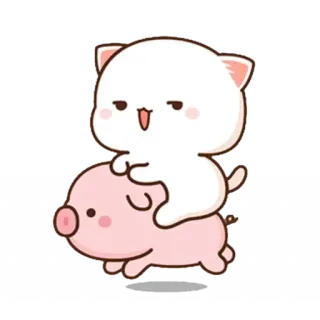 🐖 tier, katze, schwein, süß, kawaii telegram sticker